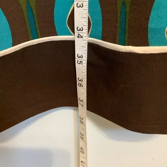 70s Inspired En Focus Studio Womens 16 Dress Mod Geometric Print Retro Chic - Picture 4 of 8